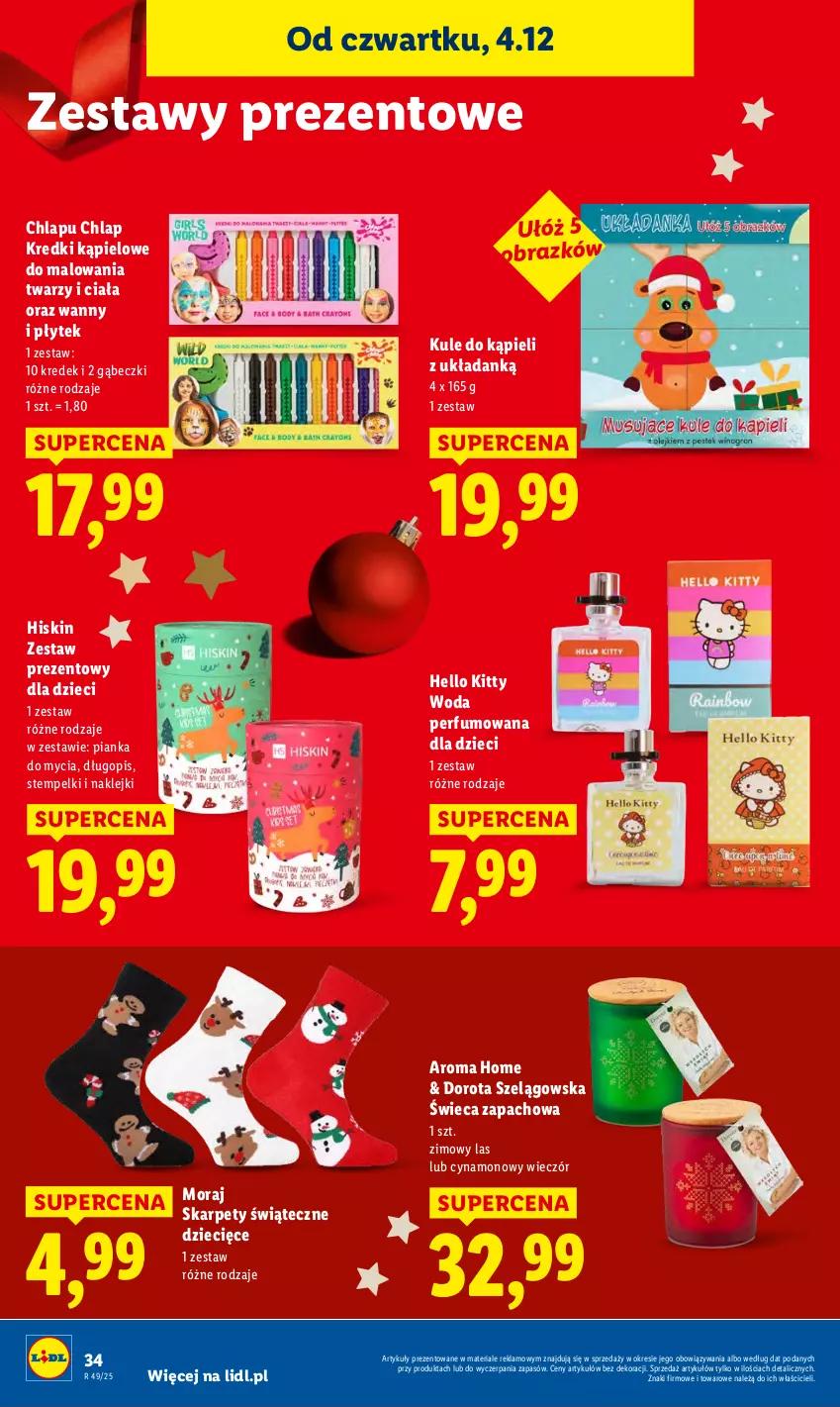 Gazetka promocyjna Lidl - GAZETKA - ważna 04.12 do 07.12.2025 - strona 36 - produkty: Długopis, Dzieci, Karp, Klej, Obraz, Perfum, Woda, Woda perfumowana, Zestaw prezentowy