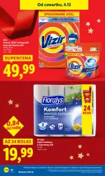 Gazetka promocyjna Lidl - GAZETKA - Gazetka - ważna od 07.12 do 07.12.2025 - strona 20 - produkty: Papier, Papier toaletowy, Vizir, Rolki, Flora, Kapsułki do prania