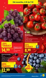 Gazetka promocyjna Lidl - GAZETKA - Gazetka - ważna od 07.12 do 07.12.2025 - strona 25 - produkty: Winogrona, Wino, Pomidory