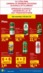 Gazetka promocyjna Lidl - GAZETKA - Gazetka - ważna od 07.12 do 07.12.2025 - strona 56 - produkty: Piwa, Gra, Kasztelan, Heineken, Tatra