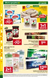 Gazetka promocyjna Stokrotka - Supermarket - Gazetka - ważna od 26.03 do 26.03.2024 - strona 2 - produkty: Mozzarella, Piec, Ser, Gra, Papier, Dżem, Papier toaletowy, Rękaw do pieczenia, Galbani, Kiełbasa biała, Papier do pieczenia, Napój, Kiełbasa