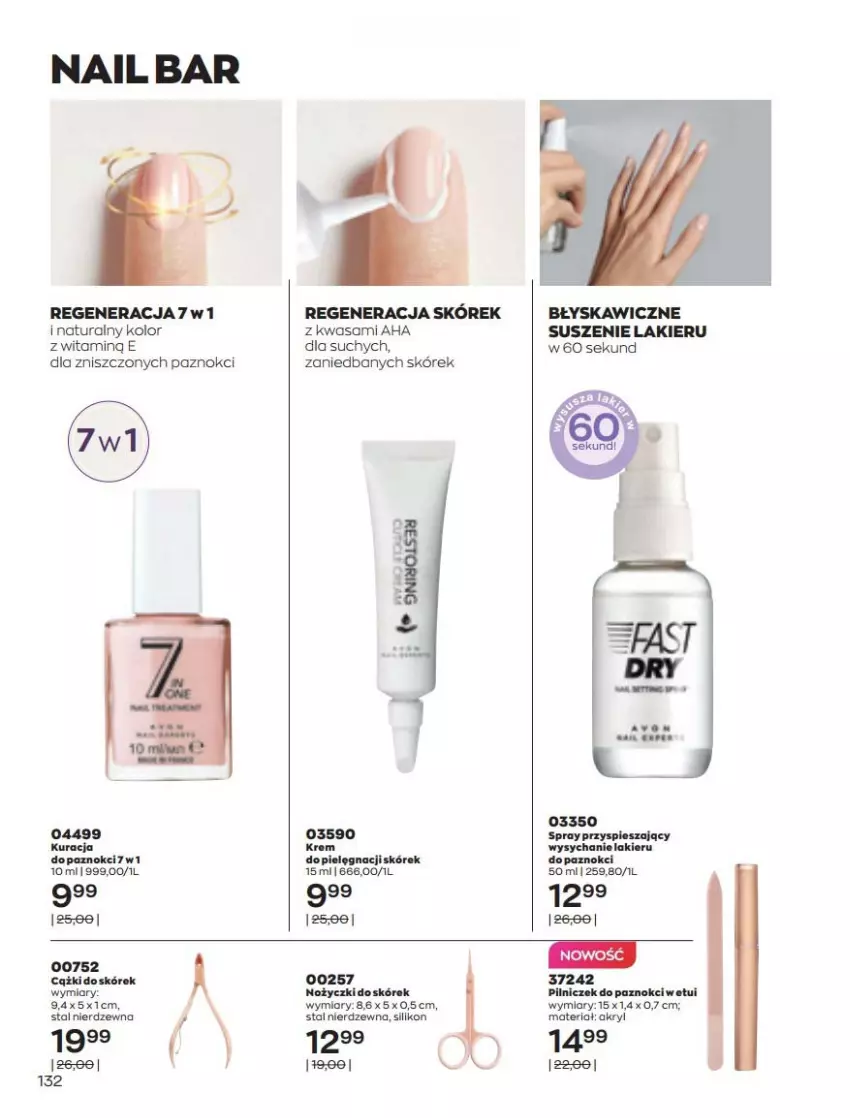 Gazetka promocyjna Avon - Katalog Avon 3/2022 kampania marzec - ważna 01.03 do 31.03.2022 - strona 132 - produkty: Lakier, Noż, Nożyczki, Wasa