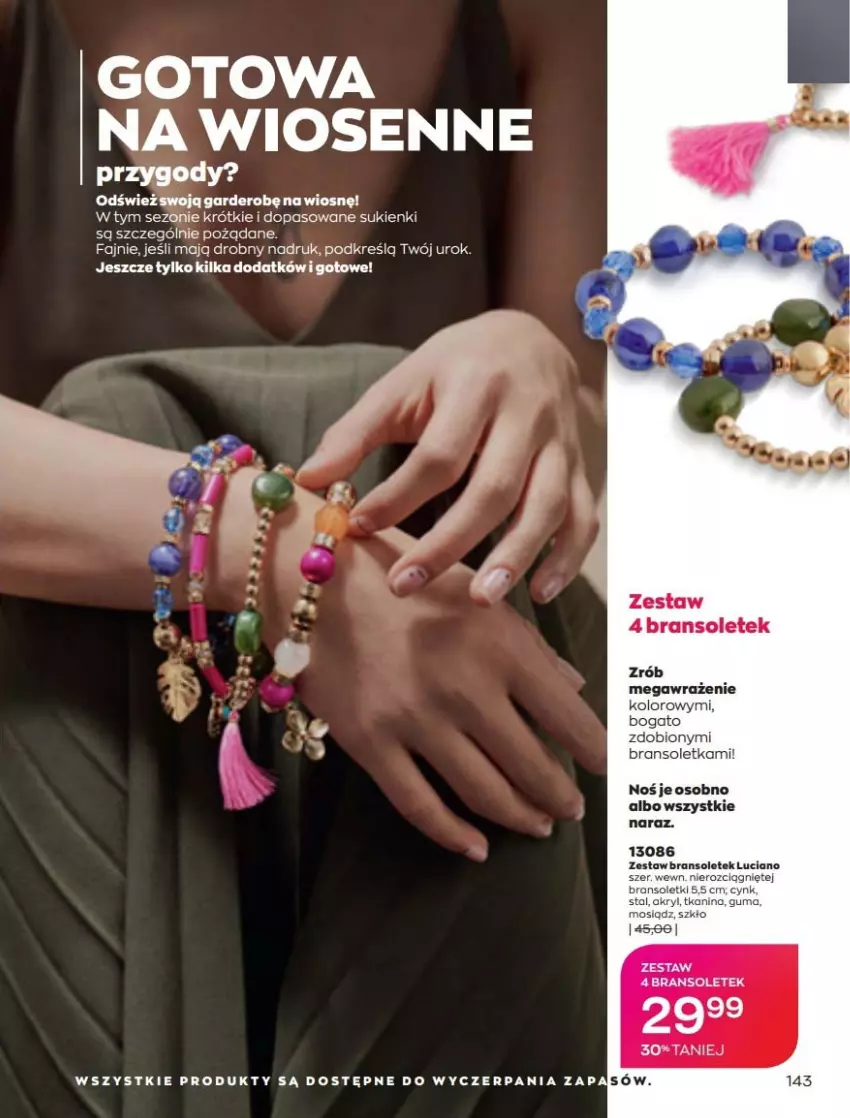 Gazetka promocyjna Avon - Katalog Avon 3/2022 kampania marzec - ważna 01.03 do 31.03.2022 - strona 143 - produkty: Bransoletka, Cynk, Fa