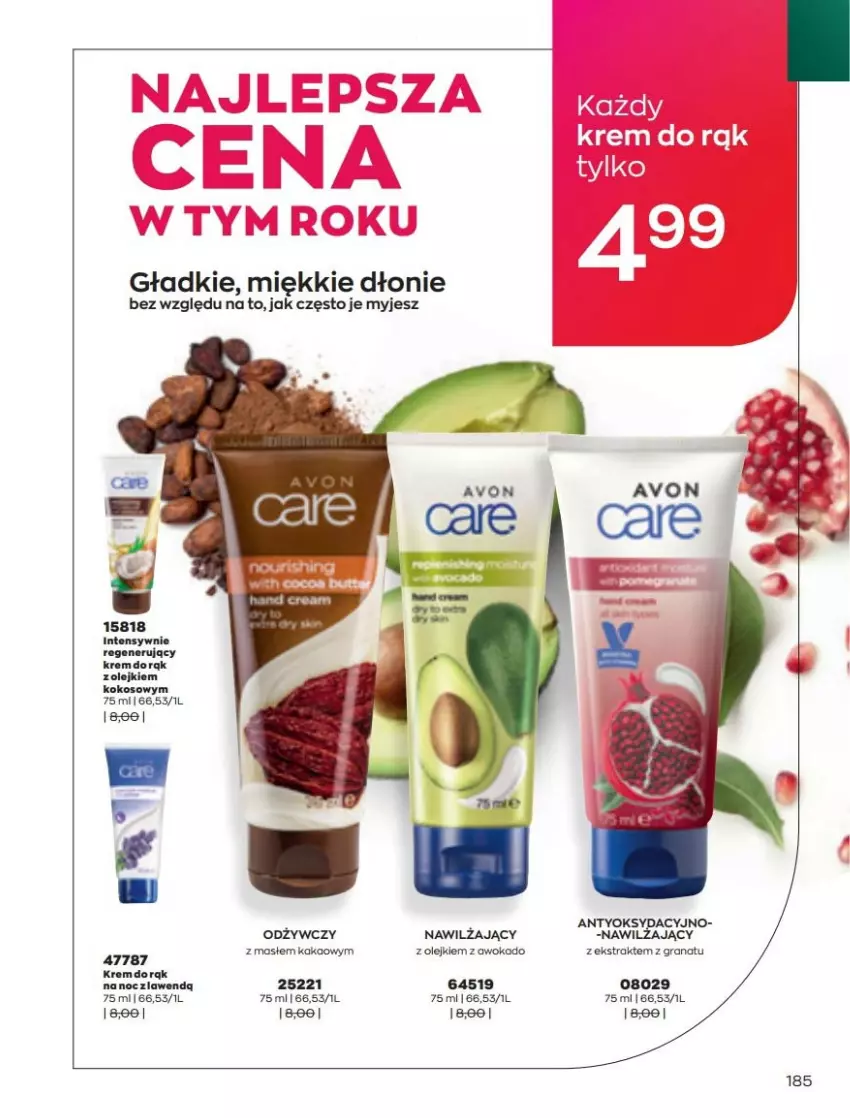 Gazetka promocyjna Avon - Katalog Avon 3/2022 kampania marzec - ważna 01.03 do 31.03.2022 - strona 185 - produkty: Fa, Gra, Granat, Kakao, Kokos, LG, Olej