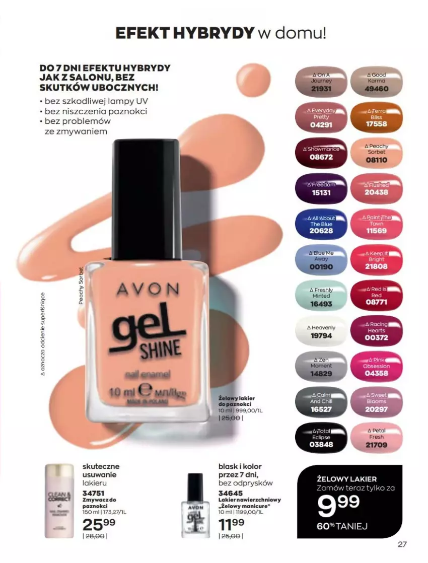 Gazetka promocyjna Avon - Katalog Avon 3/2022 kampania marzec - ważna 01.03 do 31.03.2022 - strona 27 - produkty: Fa, Lakier