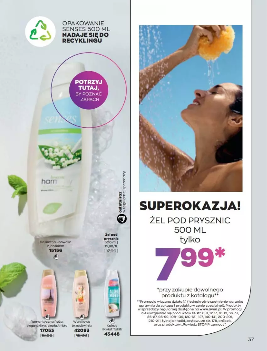 Gazetka promocyjna Avon - Katalog Avon 3/2022 kampania marzec - ważna 01.03 do 31.03.2022 - strona 37 - produkty: Róża, Senses, Top