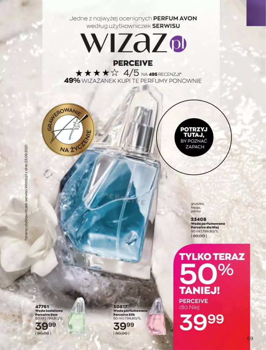 Gazetka promocyjna Avon - Katalog Avon 3/2022 kampania marzec - ważna 01.03 do 31.03.2022 - strona 69 - produkty: Fa, Perfum, Por, Ser, Tera, Woda, Woda perfumowana