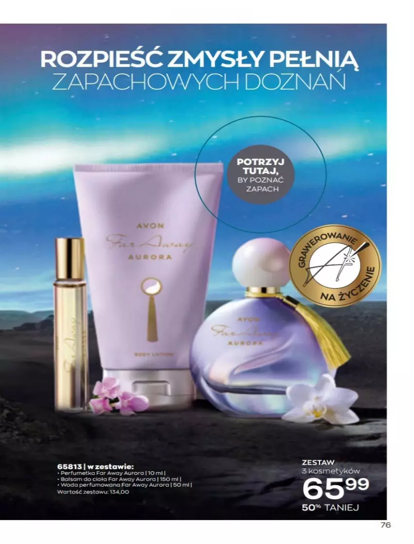 Gazetka promocyjna Avon - Katalog Avon 3/2022 kampania marzec - ważna 01.03 do 31.03.2022 - strona 76 - produkty: Balsam do ciała, Fa, Perfum, Woda, Woda perfumowana