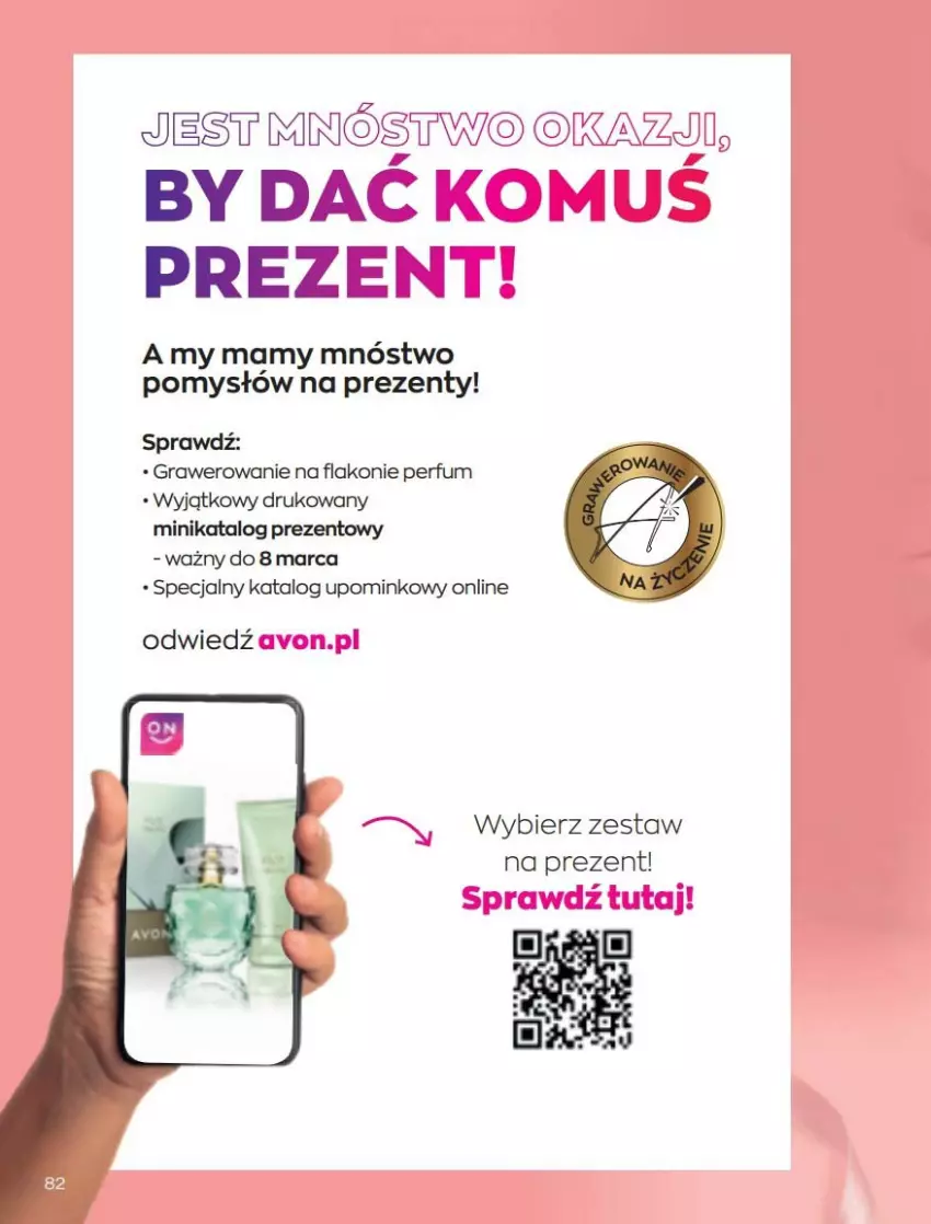 Gazetka promocyjna Avon - Katalog Avon 3/2022 kampania marzec - ważna 01.03 do 31.03.2022 - strona 82 - produkty: Gra, Perfum