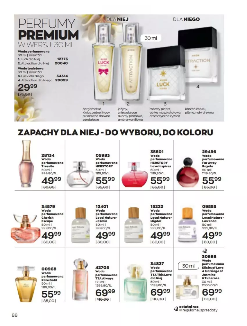 Gazetka promocyjna Avon - Katalog Avon 3/2022 kampania marzec - ważna 01.03 do 31.03.2022 - strona 88 - produkty: Aksam, Fa, Gałka, LEGO, Mus, Nuty, Perfum, Pieprz, Por, Woda, Woda perfumowana, Woda toaletowa