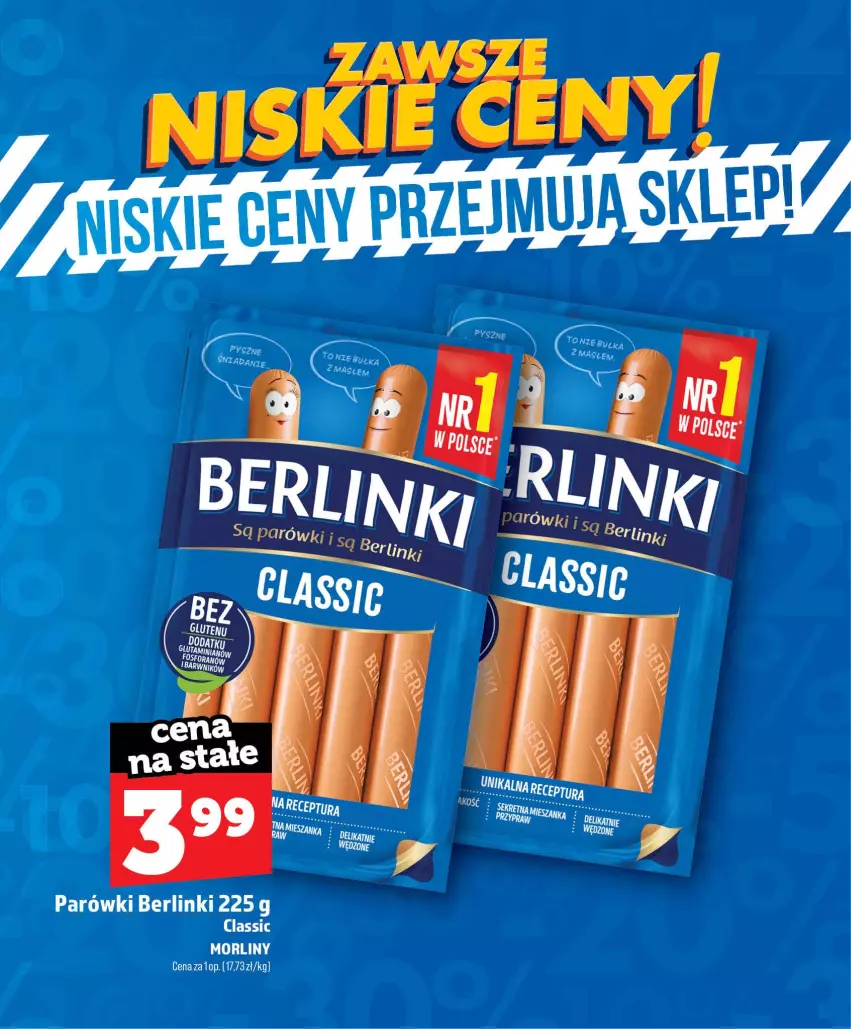 Gazetka promocyjna Topaz - Gazetka - ważna 01.07 do 30.09.2026 - strona 6 - produkty: Berlinki, Morliny, Parówki