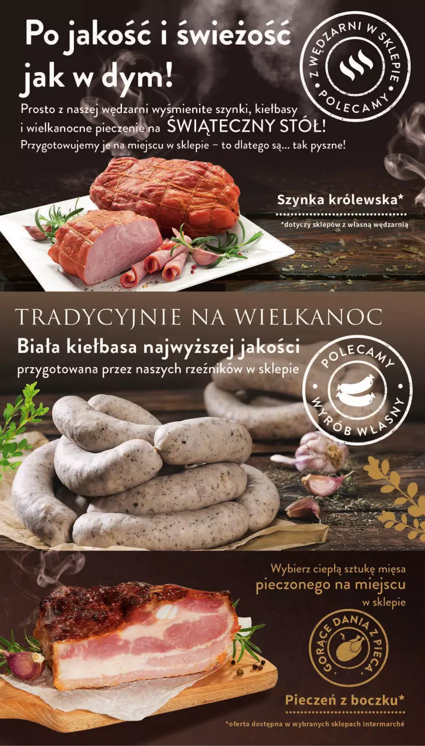 Gazetka promocyjna Intermarche - Gazetka Intermarche - ważna 04.04 do 11.04.2023 - strona 25 - produkty: Kiełbasa, Stół, Szynka, Szynka Królewska, Wanna