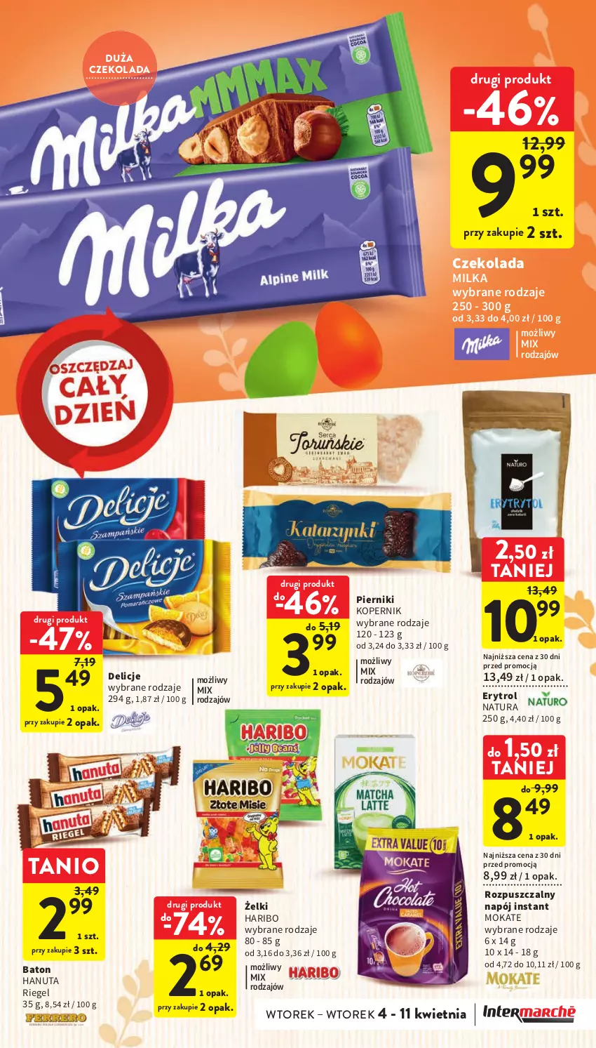 Gazetka promocyjna Intermarche - Gazetka Intermarche - ważna 04.04 do 11.04.2023 - strona 39 - produkty: Baton, Czekolada, Delicje, Haribo, Milka, Napój, Piernik