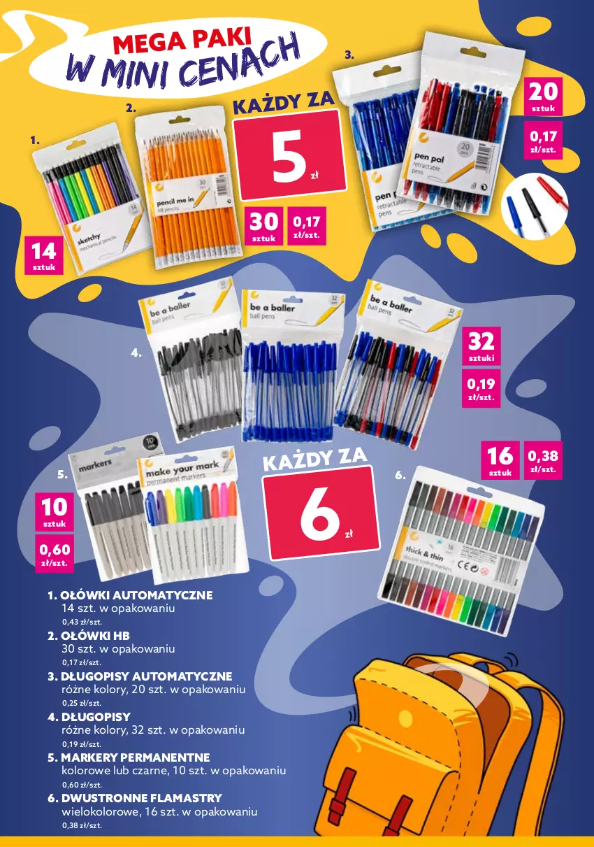 Gazetka promocyjna Dealz - Katalog Szkolne okazje na 5+! - sprawdź ! - ważna 11.08 do 31.08.2021 - strona 10 - produkty: Biuro, Długopis, Drukarki, Flamastry, Karteczki samoprzylepne, Klej, Kosz, Marker, Mop, Noż, Nożyce, Papier, Pojemnik, Pojemnik na przybory, Ser