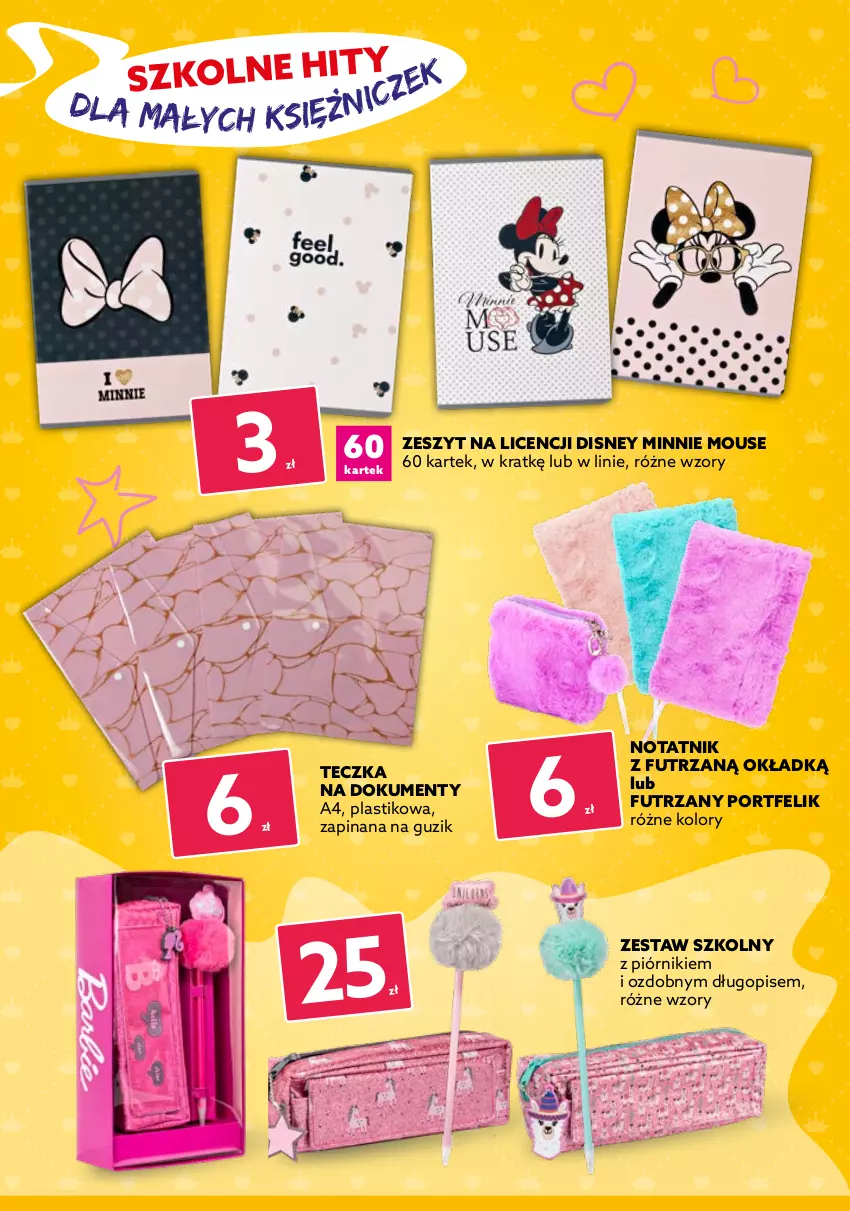 Gazetka promocyjna Dealz - Katalog Szkolne okazje na 5+! - sprawdź ! - ważna 11.08 do 31.08.2021 - strona 6 - produkty: Disney, Długopis, Minnie, Piórnik, Por