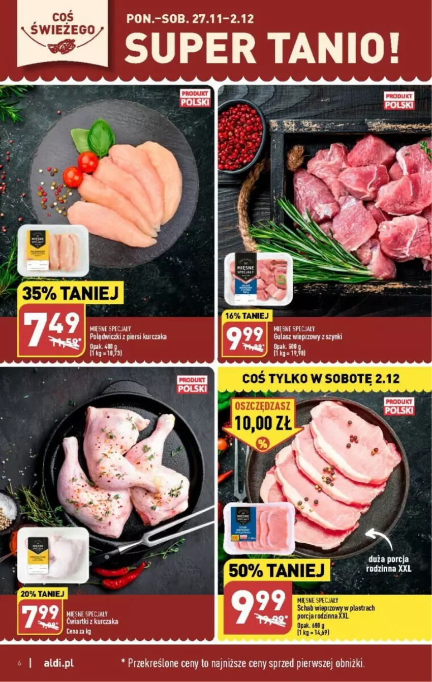 Gazetka promocyjna Aldi - ważna 27.11 do 02.12.2023 - strona 40 - produkty: Kurczak, Mięsne specjały, Por, Szyny