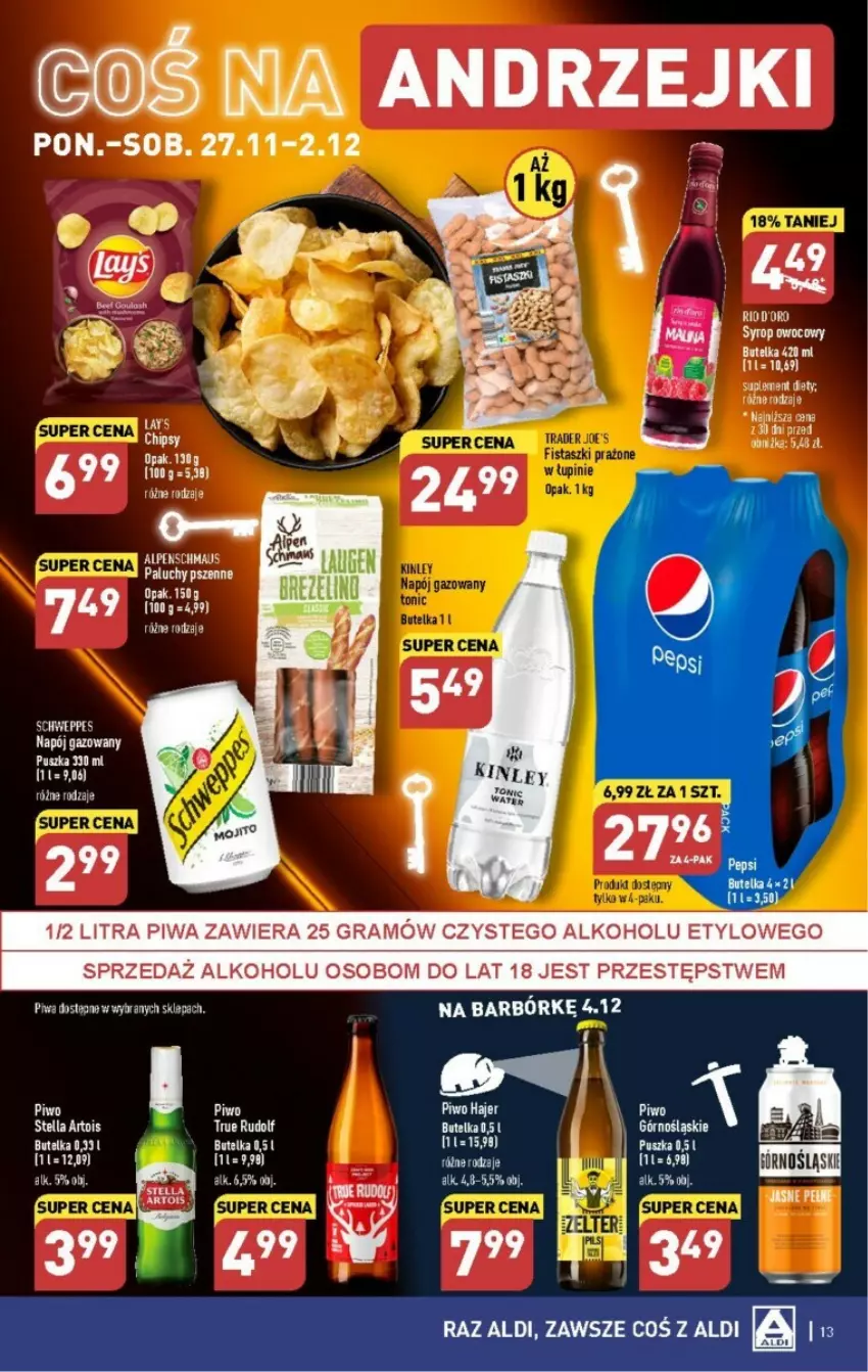 Gazetka promocyjna Aldi - ważna 27.11 do 02.12.2023 - strona 5 - produkty: Gra, Napój, Napój gazowany, Piwa, Piwo