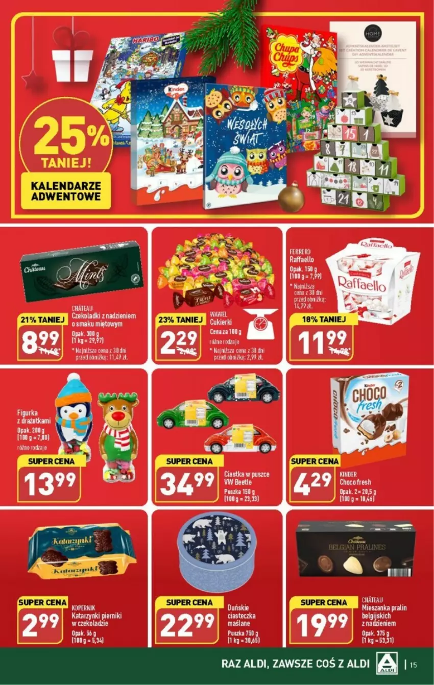 Gazetka promocyjna Aldi - ważna 27.11 do 02.12.2023 - strona 7 - produkty: Ciastka, Fa, Kalendarz, Kinder, Piernik, STP, Wawel