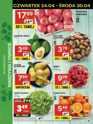Gazetka promocyjna Delikatesy Centrum - Franczyza DC17 Czwartek - Gazetka - ważna od 30.04 do 30.04.2025 - strona 22 - produkty: Rum, Por, Sałata masłowa, Ziemniaki, Pomarańcze, Dron, Sałat, Maliny, Masło, Pomidory