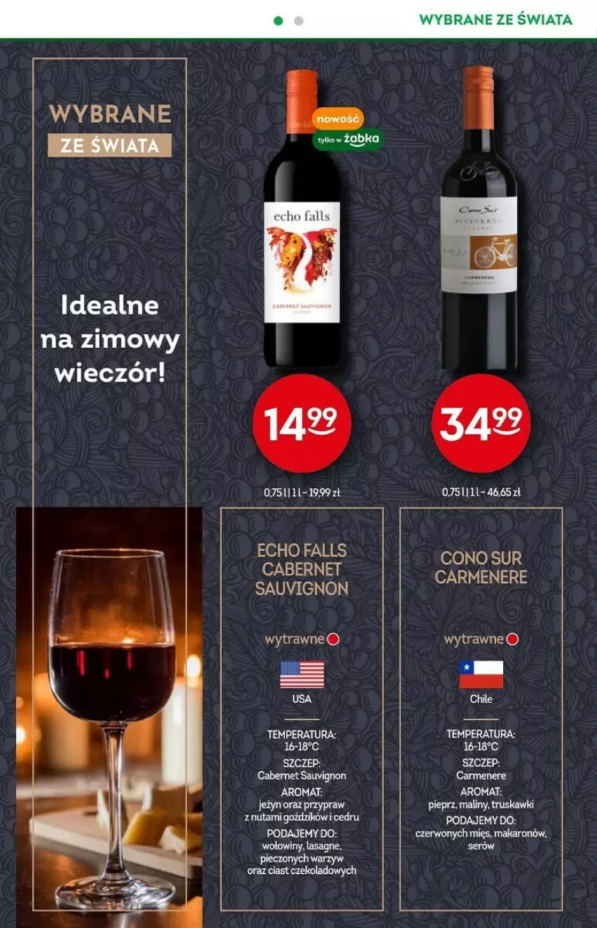 Gazetka promocyjna Żabka - ważna 15.11 do 21.11.2023 - strona 13 - produkty: Cabernet Sauvignon, Fa, Lasagne, Makaron, Maliny, Piec, Pieprz, Ser, Truskawki