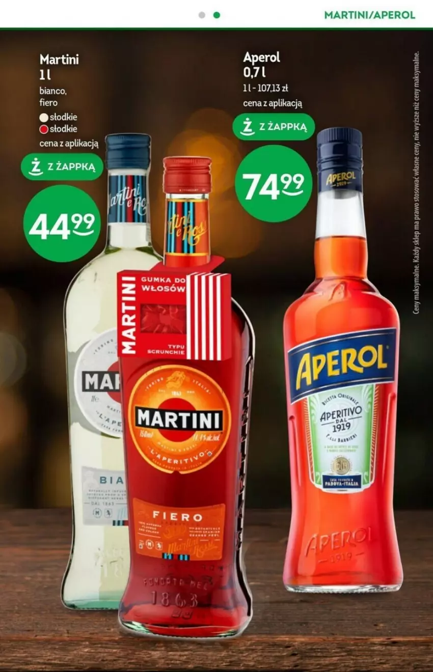 Gazetka promocyjna Żabka - ważna 15.11 do 21.11.2023 - strona 25 - produkty: Aperol, Martini