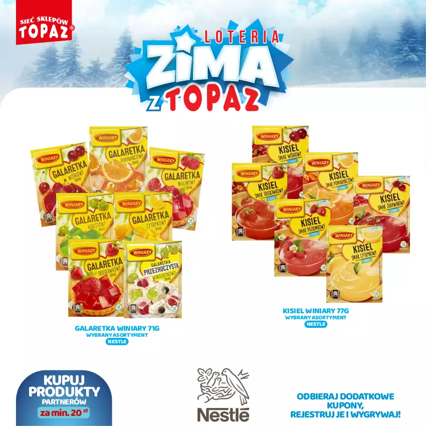 Gazetka promocyjna Topaz - Gazetka - ważna 02.12.2024 do 26.01.2025 - strona 34 - produkty: Gala, Galaretka, Gry, Kisiel, Winiary