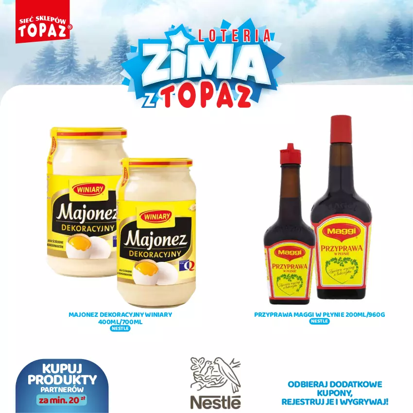 Gazetka promocyjna Topaz - Gazetka - ważna 02.12.2024 do 26.01.2025 - strona 38 - produkty: Gry, Maggi, Majonez, Winiary