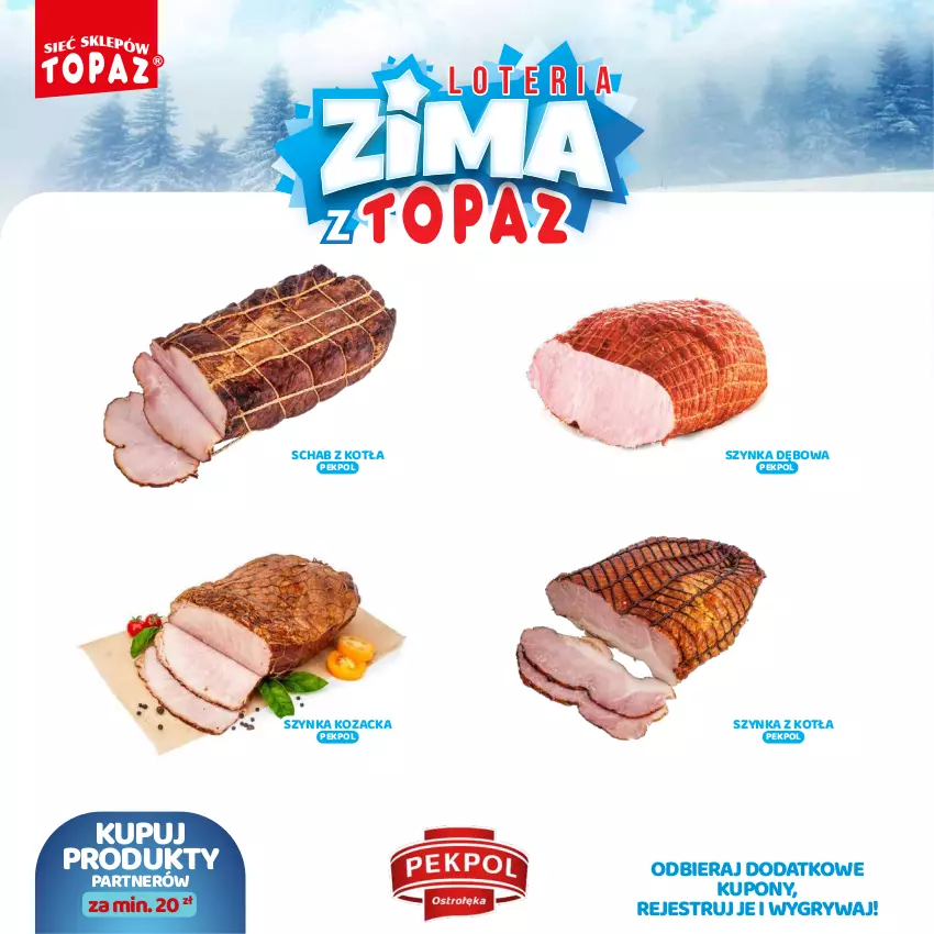 Gazetka promocyjna Topaz - Gazetka - ważna 02.12.2024 do 26.01.2025 - strona 4 - produkty: Gry, Pekpol, Szynka