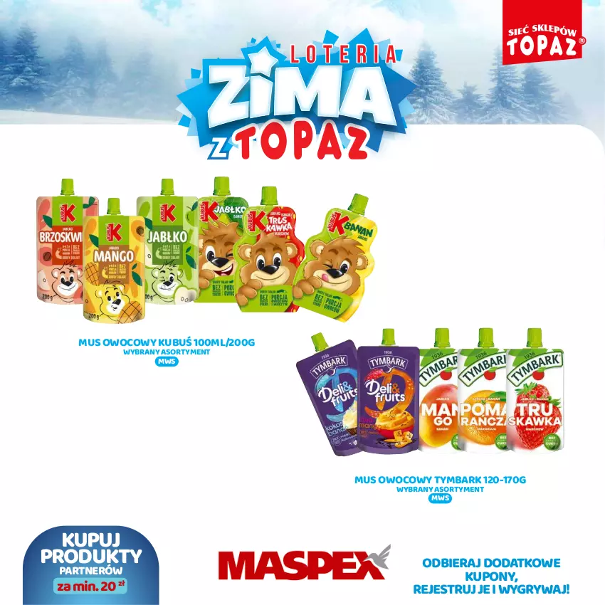 Gazetka promocyjna Topaz - Gazetka - ważna 02.12.2024 do 26.01.2025 - strona 55 - produkty: Gry, Kubuś, Mus, Tymbark