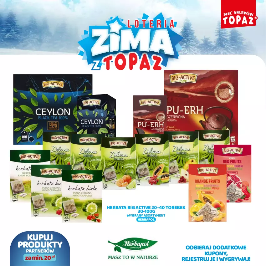 Gazetka promocyjna Topaz - Gazetka - ważna 02.12.2024 do 26.01.2025 - strona 63 - produkty: Gry, Herbapol, Herbata