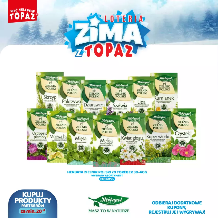 Gazetka promocyjna Topaz - Gazetka - ważna 02.12.2024 do 26.01.2025 - strona 64 - produkty: Gry, Herbapol, Herbata