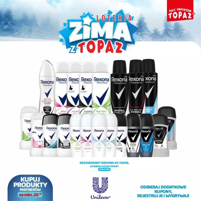 Gazetka promocyjna Topaz - Gazetka - ważna 02.12.2024 do 26.01.2025 - strona 87 - produkty: Dezodorant, Gry, Rexona