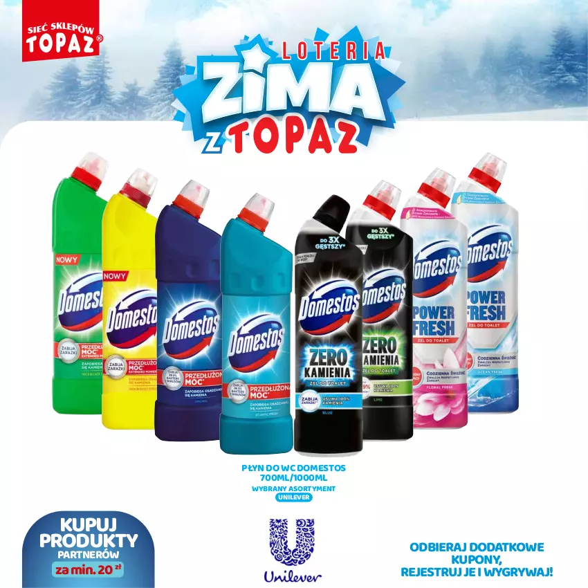 Gazetka promocyjna Topaz - Gazetka - ważna 02.12.2024 do 26.01.2025 - strona 88 - produkty: Domestos, Gry, Płyn do wc