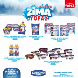 Gazetka promocyjna Topaz - Gazetka - Gazetka - ważna od 26.01 do 26.01.2025 - strona 11 - produkty: Ser, Gry, Gra, Danone, Jogurt, Actimel, Napój mleczny, Fanta, Deser, Napój, Fa