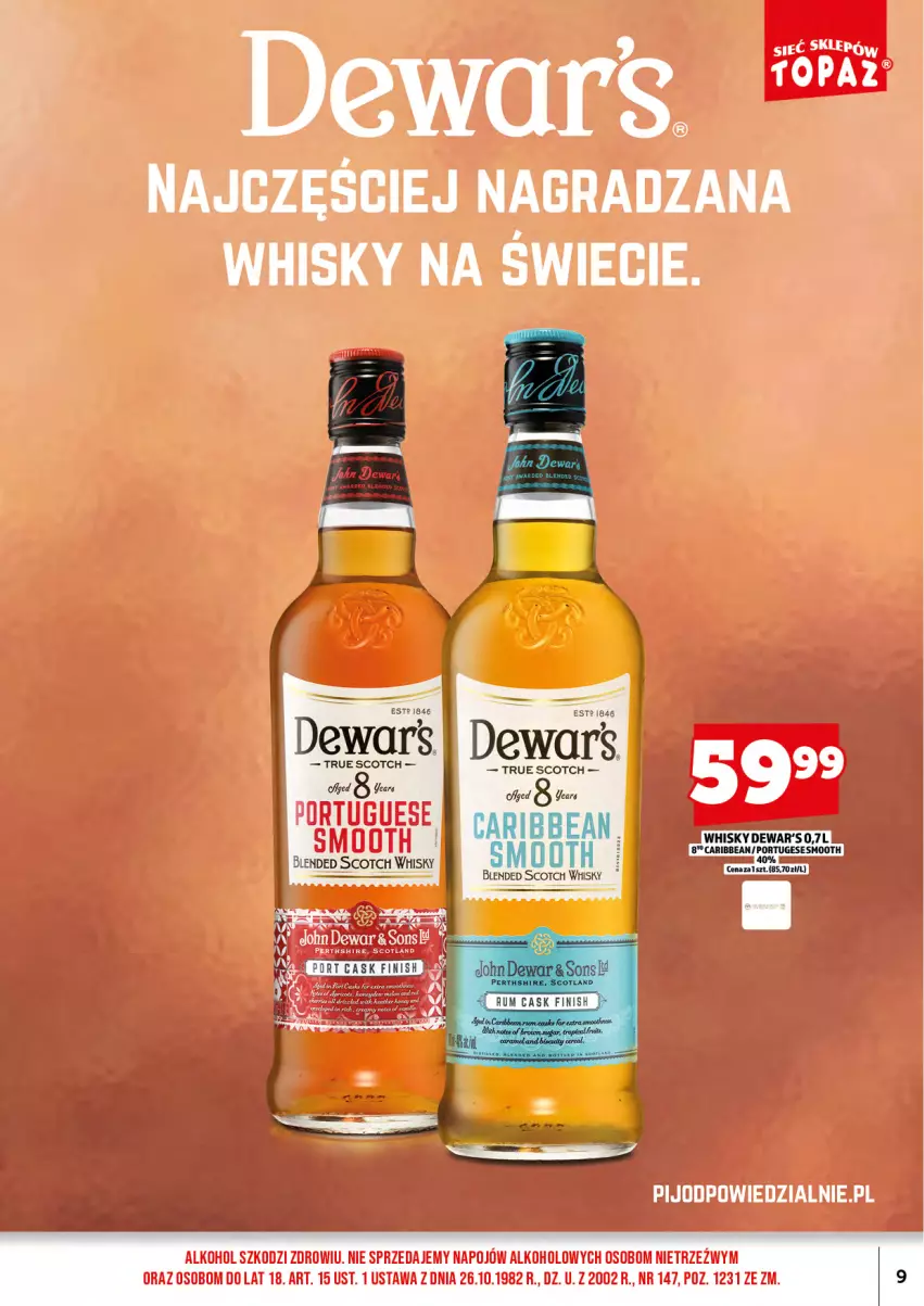 Gazetka promocyjna Topaz - Gazetka - ważna 15.09 do 30.09.2025 - strona 11 - produkty: Finish, Gra, Por, Rum, Whisky
