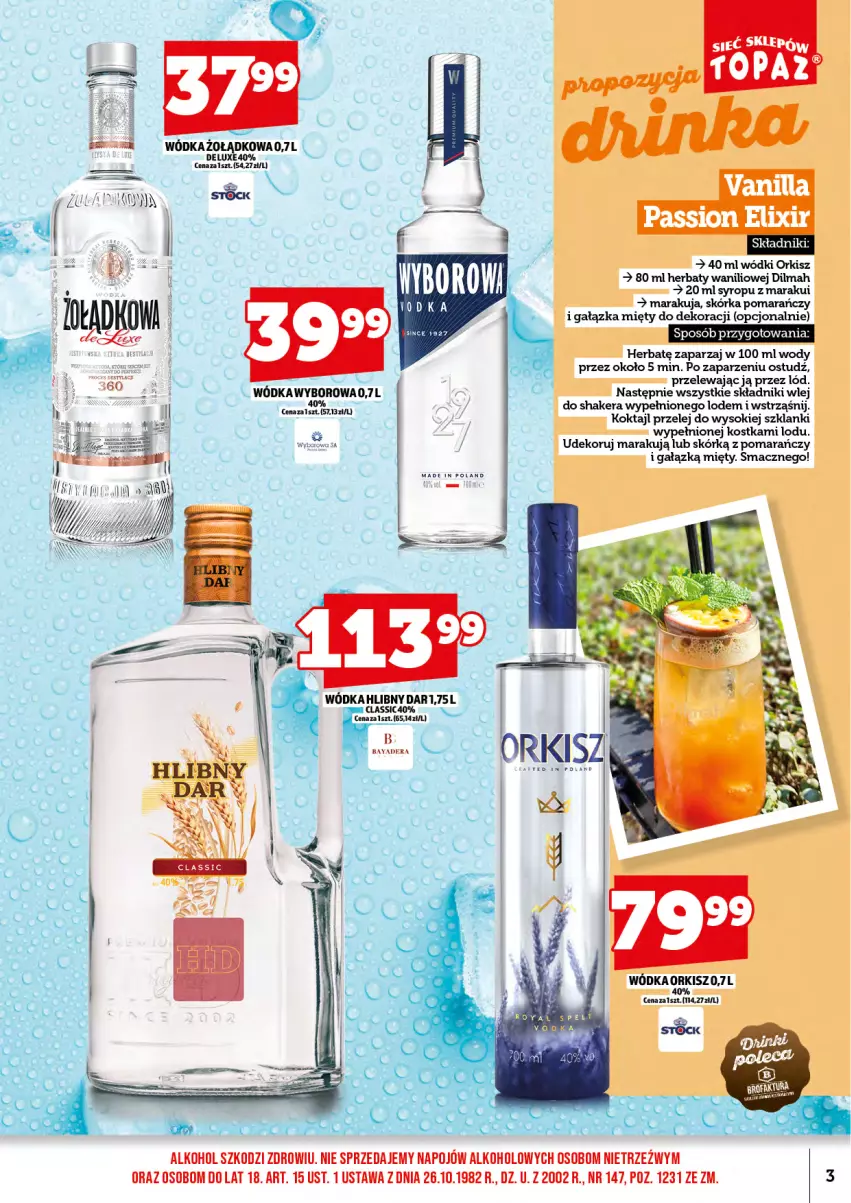 Gazetka promocyjna Topaz - Gazetka - ważna 15.09 do 30.09.2025 - strona 5 - produkty: Dilmah, Fa, Gry, Lanki, Sok, Syrop, Wódka, Wyborowa