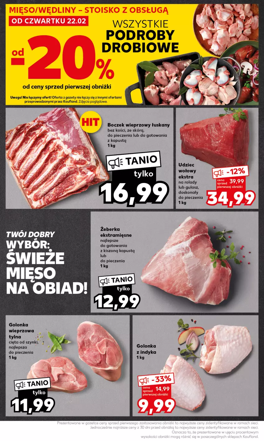 Gazetka promocyjna Kaufland - Mocny Start - ważna 26.02 do 28.02.2024 - strona 20 - produkty: Boczek, Boczek wieprzowy, Golonka wieprzowa, Golonka z indyka, Kapustą, Piec, Udziec wołowy, Waga