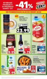 Gazetka promocyjna Kaufland - Mocny Start - Gazetka - ważna od 28.02 do 28.02.2024 - strona 13 - produkty: Kawa rozpuszczalna, Sok, Kawa ziarnista, Kawa, Paluszki rybne, Paola, Syrop, Davidoff, Podkład, Hortex