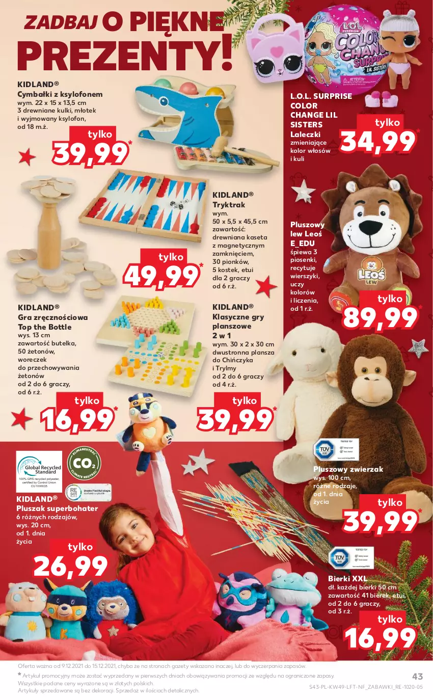 Gazetka promocyjna Kaufland - OFERTA TYGODNIA - ważna 09.12 do 15.12.2021 - strona 43 - produkty: Gra, Gry, L.O.L., Młot, Młotek, Pluszak, Stek, Top, Woreczek