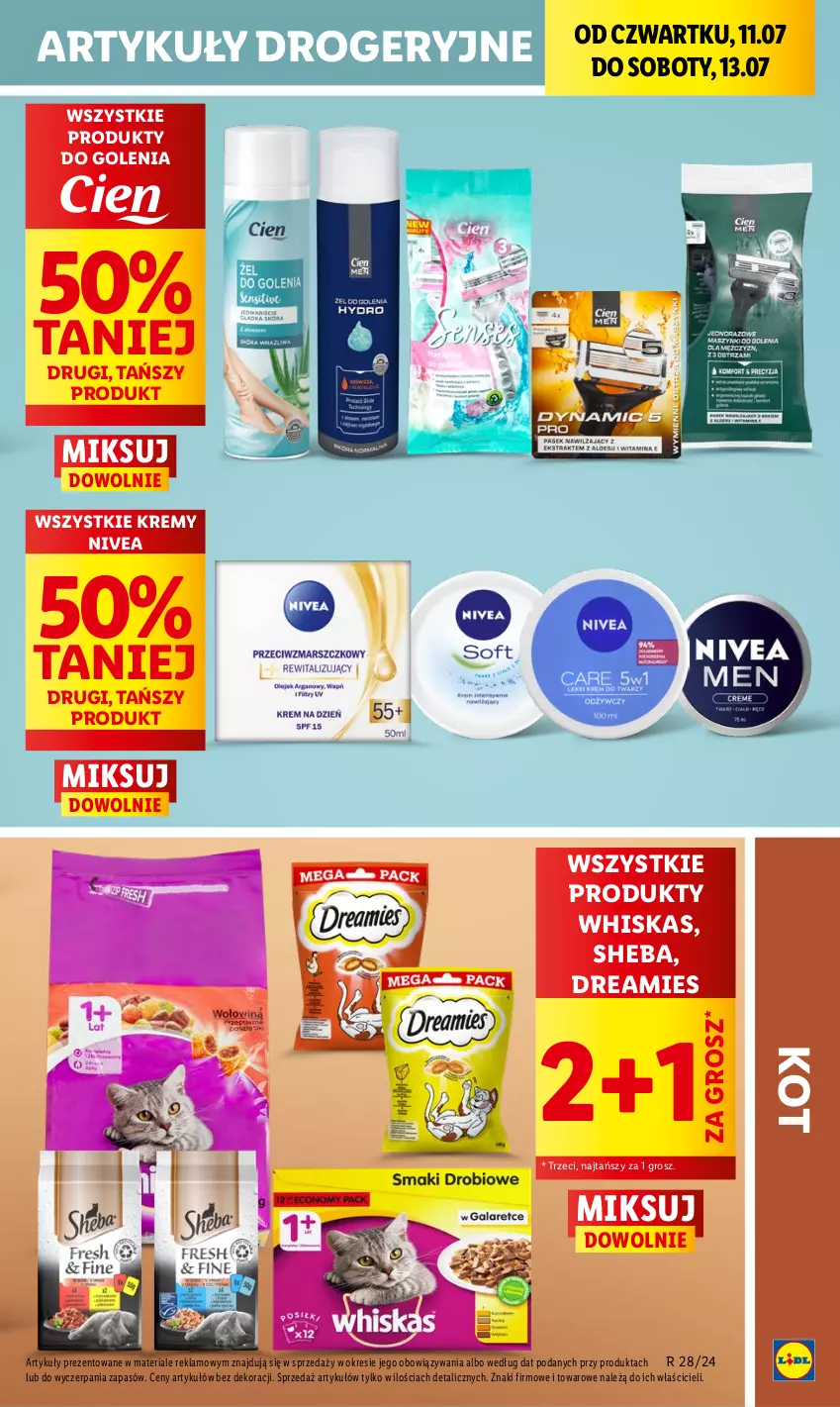 Gazetka promocyjna Lidl - GAZETKA - ważna 11.07 do 13.07.2024 - strona 41 - produkty: Nivea, Sheba, Whiskas