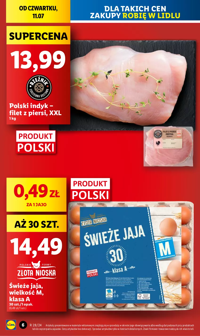 Gazetka promocyjna Lidl - GAZETKA - ważna 11.07 do 13.07.2024 - strona 8 - produkty: Jaja