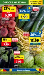 Gazetka promocyjna Lidl - GAZETKA - Gazetka - ważna od 13.07 do 13.07.2024 - strona 19 - produkty: Warzywa, Sałata lodowa, Sałat, Fasola, Fasola szparagowa, Brzoskwinie, Owoce, Fa