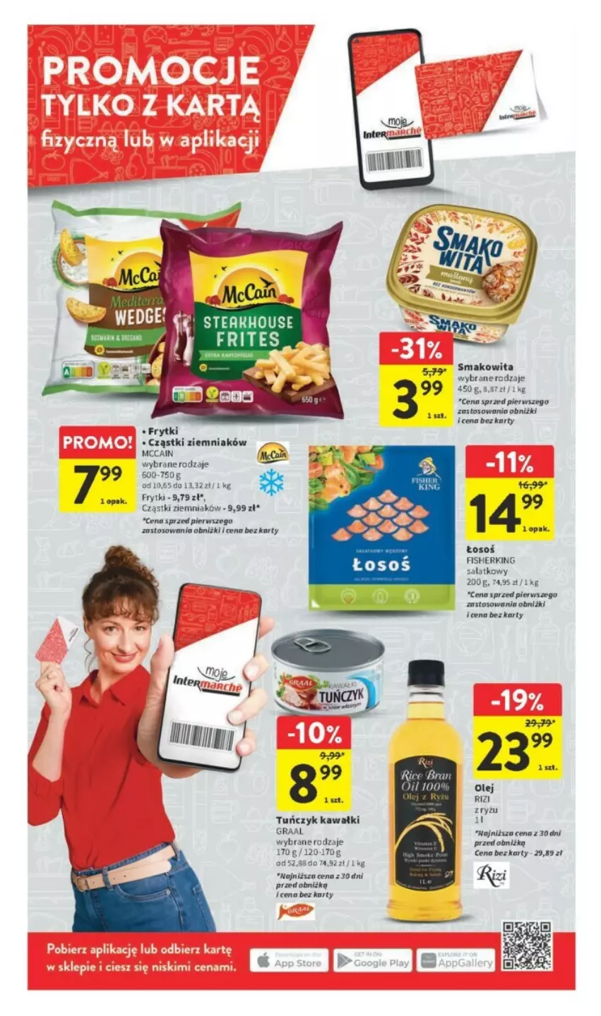 Gazetka promocyjna Intermarche - ważna 14.09 do 20.09.2023 - strona 2 - produkty: Frytki, Gra, Graal, Kawa, McCain, Olej, Ryż, Sałat, Smakowita, Tuńczyk