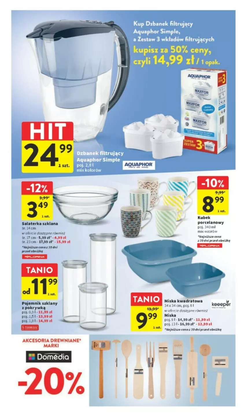 Gazetka promocyjna Intermarche - ważna 14.09 do 20.09.2023 - strona 30 - produkty: Aquaphor, Kubek, LANA, Miska, Pojemnik, Pojemnik szklany, Por, Salaterka