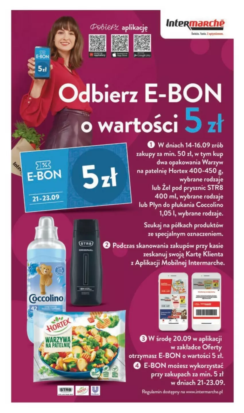 Gazetka promocyjna Intermarche - ważna 14.09 do 20.09.2023 - strona 40 - produkty: Coccolino, Hortex, Mobil, Płyn do płukania, Półka, Str8