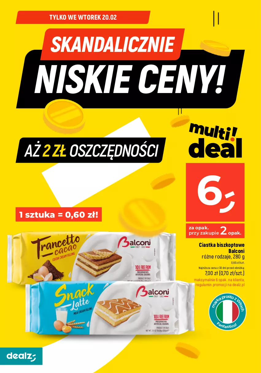 Gazetka promocyjna Dealz - Oszczędzaj każdego dnia! - ważna 19.02 do 21.02.2024 - strona 4 - produkty: Alcon, Ciastka, Fa, Napój, Nesquik