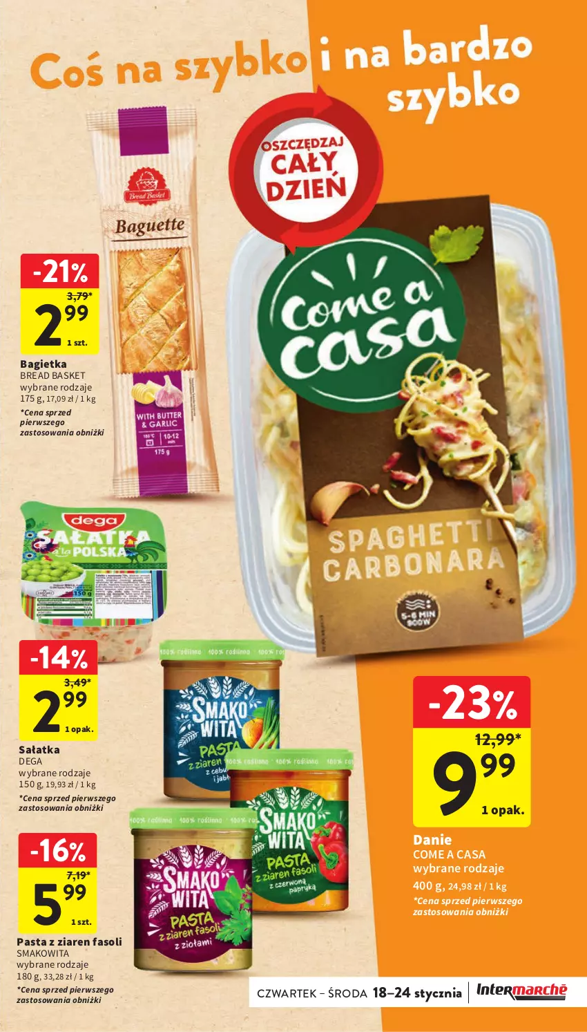 Gazetka promocyjna Intermarche - Gazetka Intermarche - ważna 18.01 do 24.01.2024 - strona 29 - produkty: Bagietka, Dega, Fa, Sałat, Sałatka, Smakowita