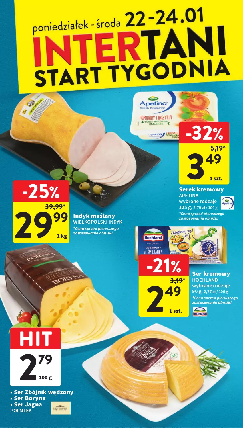 Gazetka promocyjna Intermarche - Gazetka Intermarche - ważna 18.01 do 24.01.2024 - strona 40 - produkty: Hochland, POLMLEK, Ser, Serek