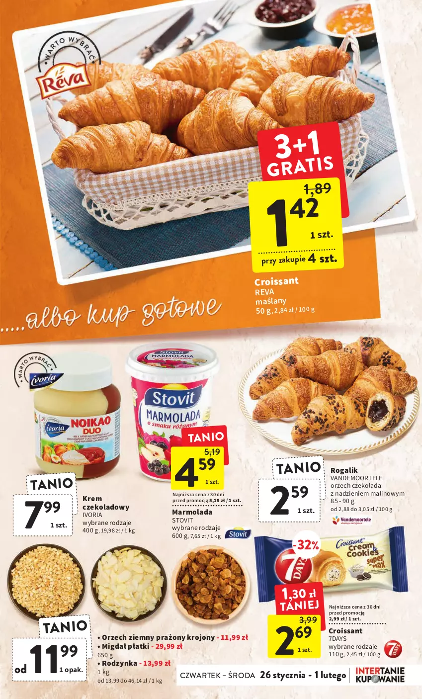 Gazetka promocyjna Intermarche - Gazetka Intermarche - ważna 26.01 do 01.02.2023 - strona 23 - produkty: Croissant, Czekolada, Marmolada, Mola, Rogal