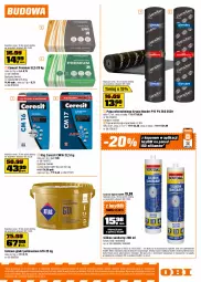 Gazetka promocyjna Obi - Gazetka OBI - Gazetka - ważna od 29.09 do 29.09.2026 - strona 15 - produkty: Silikon sanitarny, Klej, Tran, Gładź polimerowa, Cement, Ceresit
